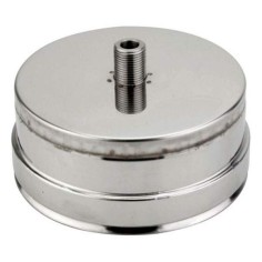 Double wall purging cap Ø 80mm Stainless steel