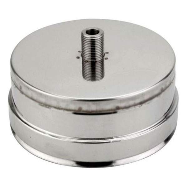 Double wall purging cap Ø 80mm Stainless steel
