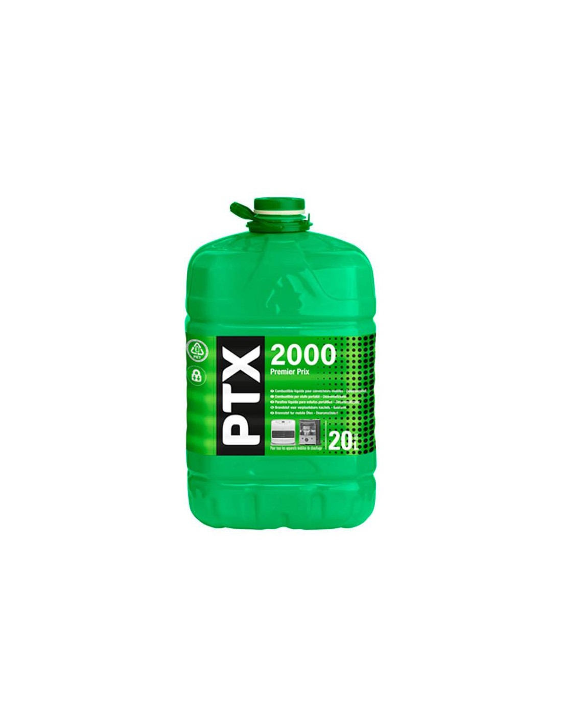 Bidon de Pétrole 20L : PTX 2000 Combustible Convecteurs Mobiles QLIMA