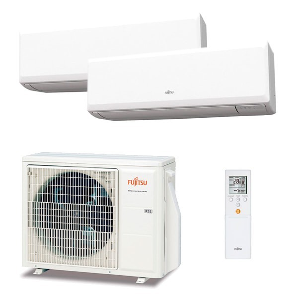 Air conditioning 2x1 FUJITSU ASY25U2MI-KM (W) with Wi-Fi