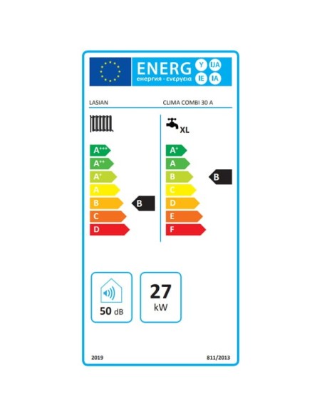 Energy label Gasoil boiler LASIAN CLIMATE COMBY 30 A
