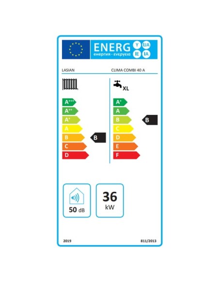 Étiquette énergétique LASIAN CLIMA COMBY 40 A