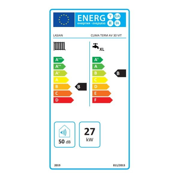 Eficiencia energética Caldera de Gasoil LASIAN CLIMATERM AV 30 V