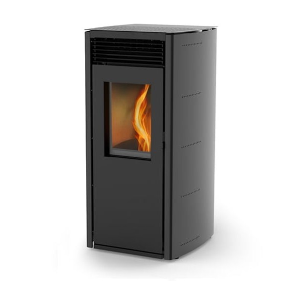 Estufa de pellet Lasian ARA 8 KW Negra