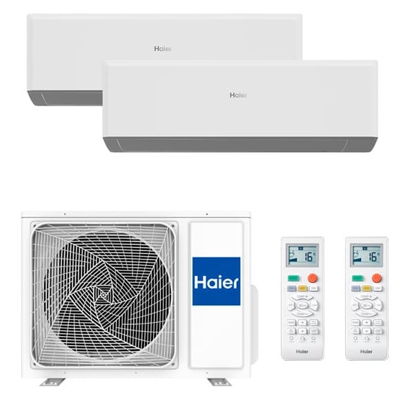 Aire Acondicionado 2x1 HAIER GEOS R+25 + 25 EXT. 40