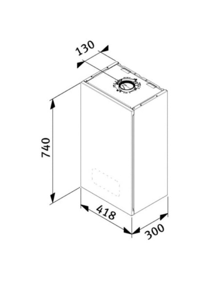 Dimensiones Saunier Duval Semia Condens 30 Caldera de gas Dimensiones Saunier Duval Semia Condens 30 Caldera de gas