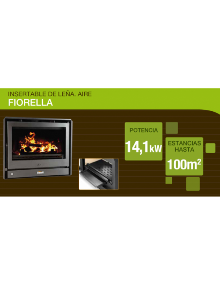 Insertable de leña FERROLI FIORELLA 700 AIRE prestaciones