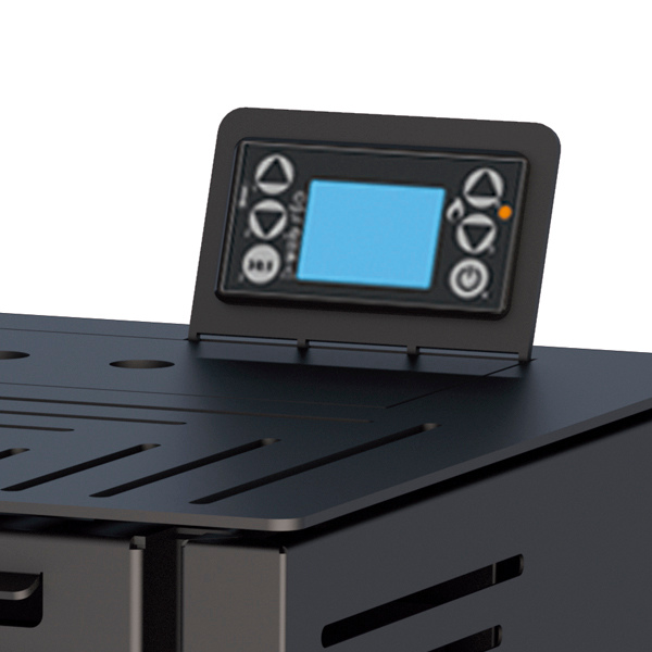 Display for programming and management of the stove