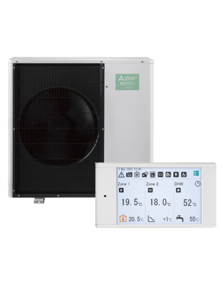 Aéothermie PUZ-WZ50 + FTC7 Monobloc haute température R290