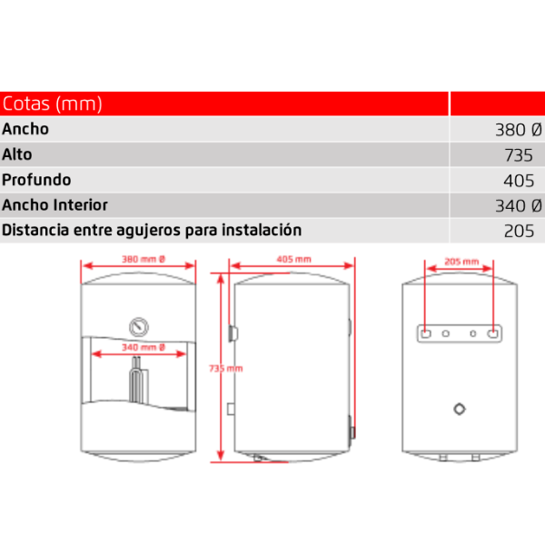 Thermoelectric CORBERO CTW50 of 50 liters