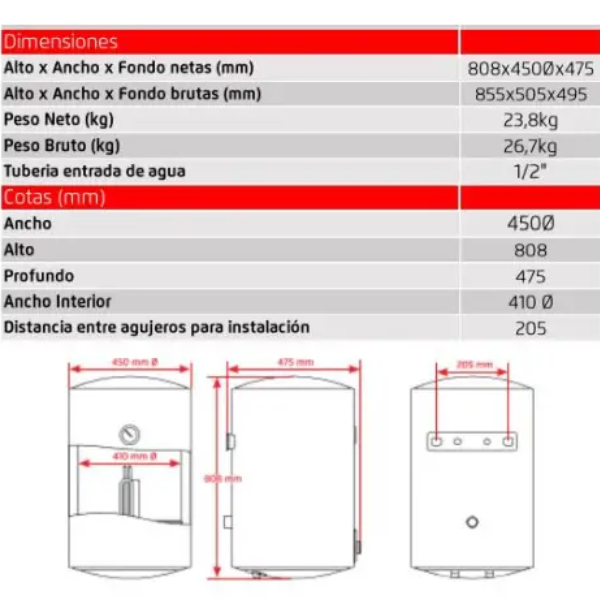 Thermoélectrique CORBERO CTW80 de 80 litres