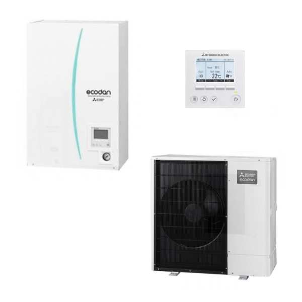 Système aérothermique Mitsubishi Electric Ecodan PUZ-SWM140VAA + ERST20F-VM2E