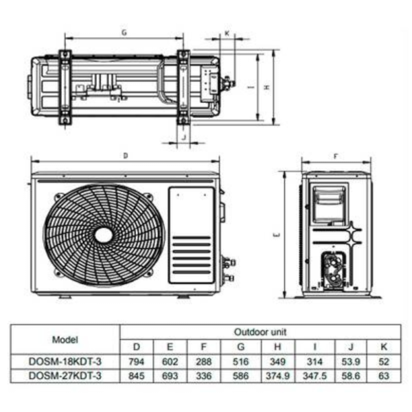 Dimensions Daitsu DSM-912KDT-4
