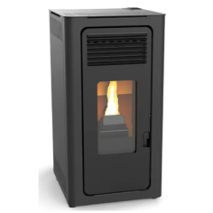 Estufa de Pellet Cabel Audax 10 kW Negra