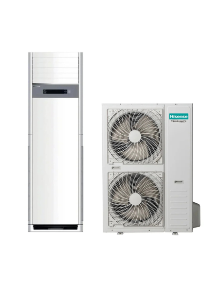 Aire Acondicionado columna Hisense AUF140UR4RMPA8 / AUW140U6RQ7 Trifásico