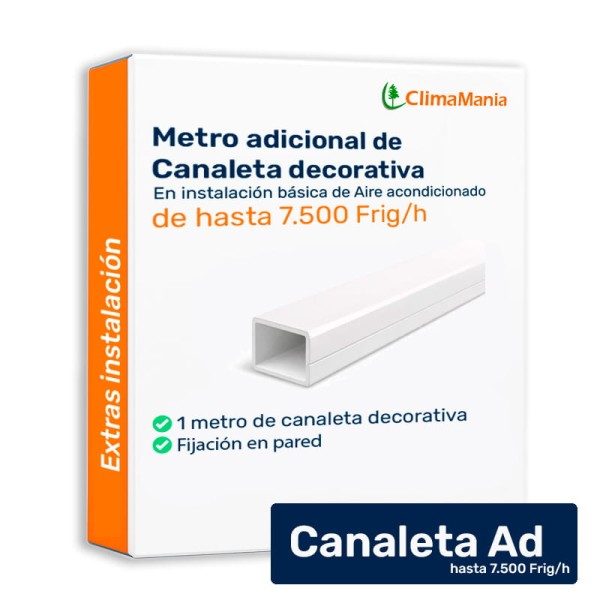 Instalación canal decorativa aire acondicionado