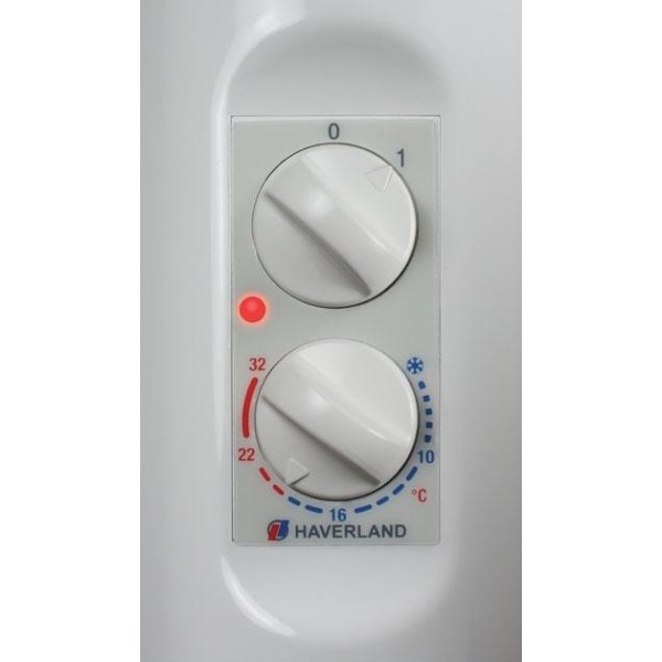 Panel de mandos Radiador eléctrico HAVERLAND RC 6A analógico de 6 elementos