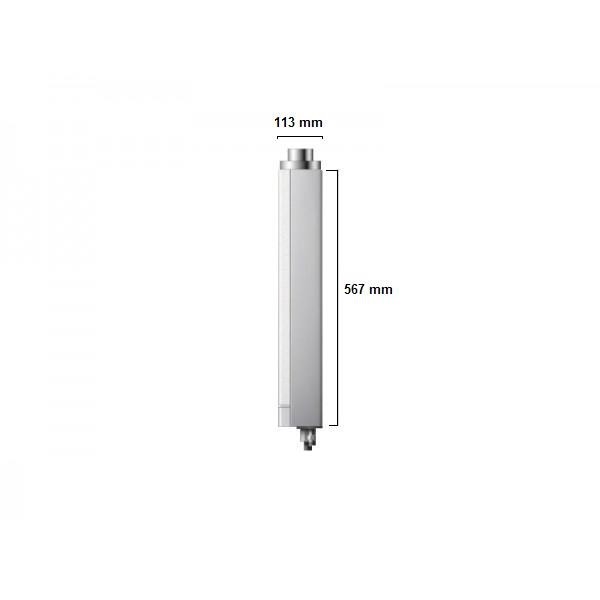 Calentador de agua AGUANATURA AGCL12DIFGN, Estanco a Gas, 12 Litros