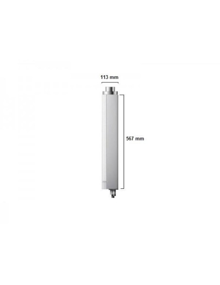 Calentador de agua AGUANATURA AGCL12DIFGN, Estanco a Gas, 12 Litros