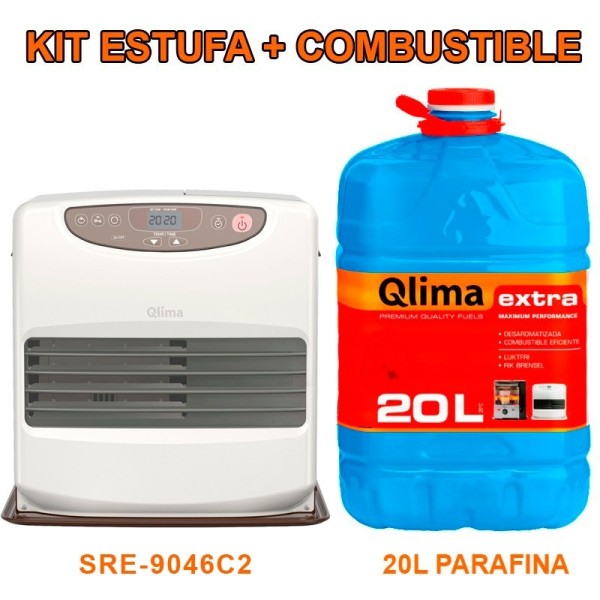 Estufa de parafina SRE 9046 C2 con combustible