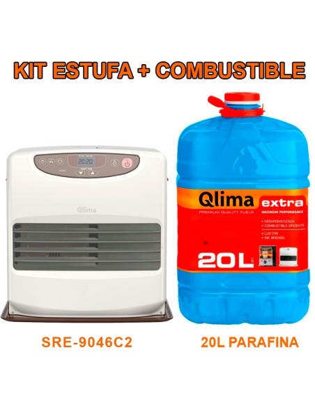 Estufa de parafina SRE 9046 C2 con combustible