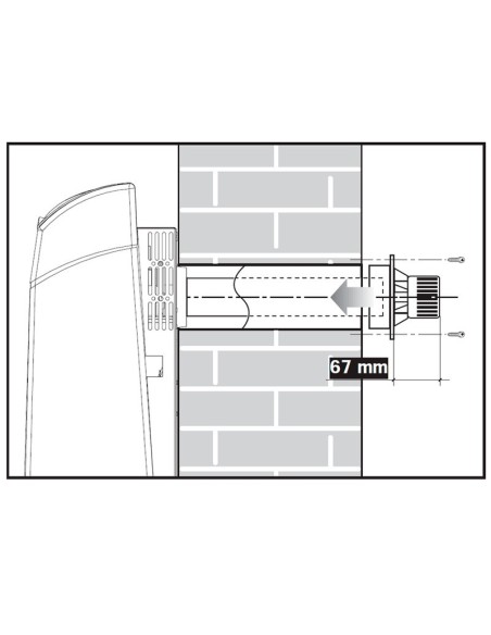 KROMSCHROEDER ECO SC 18 Gas Wall Radiator