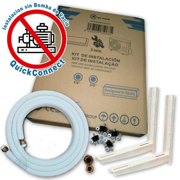 Installation kit for 1/4" to 3/8" 5 meter air...