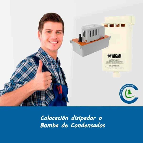 Colocación de disipador o Bomba de Condensados