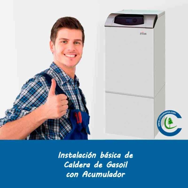 Basic installation Gasoil boiler with accumulator