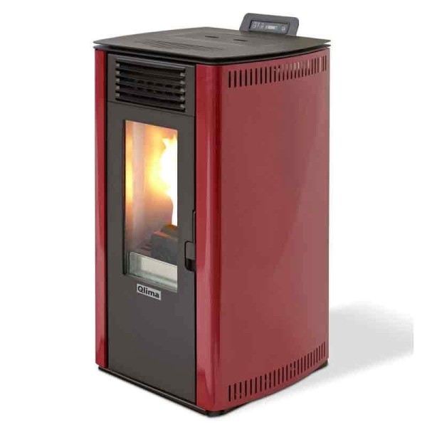Estufa de Pellets QLIMA FIORINA 74 S RED COLOR ROJO