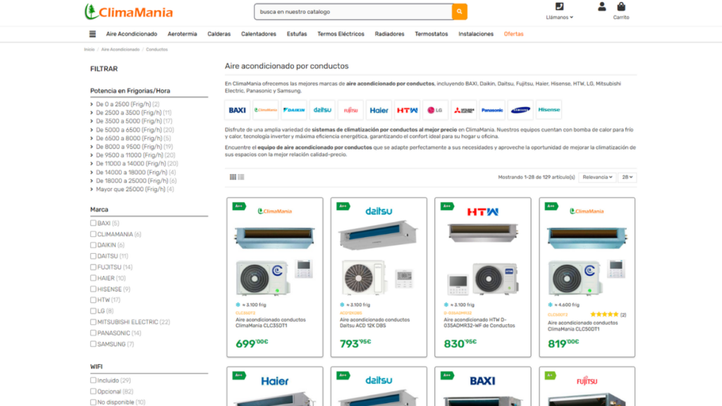 CATÁLOGO AIRE ACONDICIONADO POR CONDUCTOS