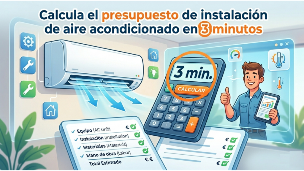 presupuesto de instalación de aire acondicionado