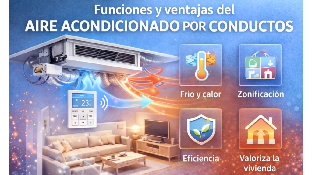 funciones del aire acondicionado por conductos