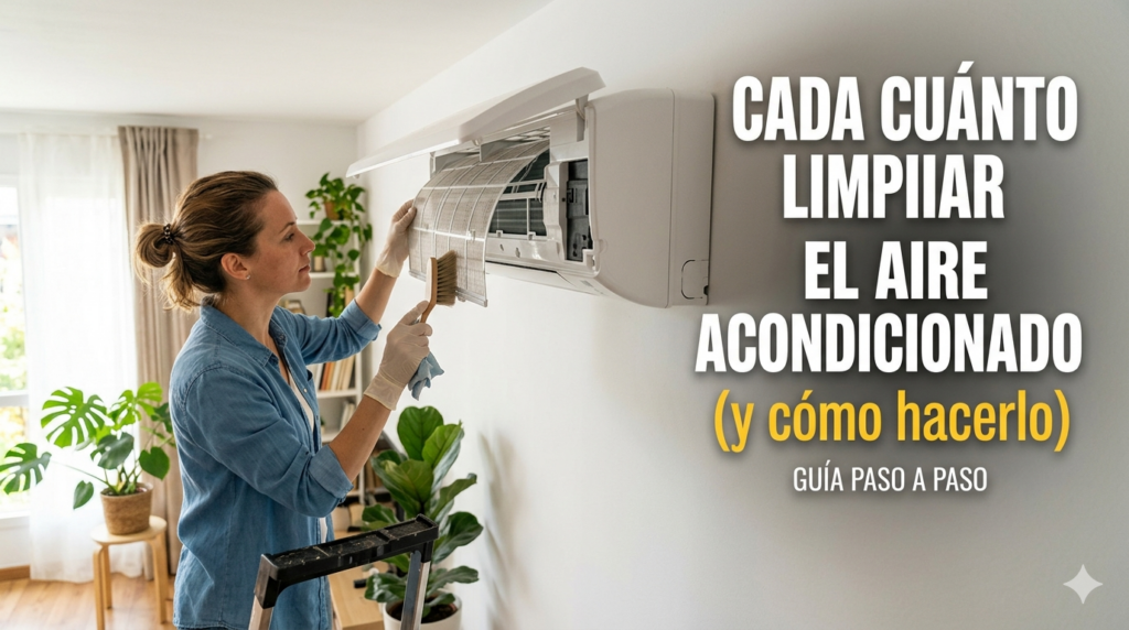 Cada cuánto limpiar el aire acondicionado (y cómo hacerlo)