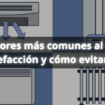 errores al usar la calefacción