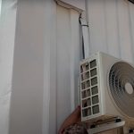 Aire acondicionado en casa contenedor