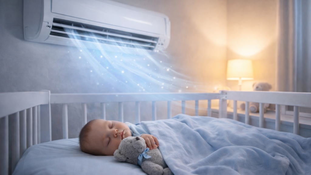 aire acondicionado y bebés