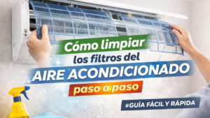 cómo limpiar los filtros del aire acondicionado