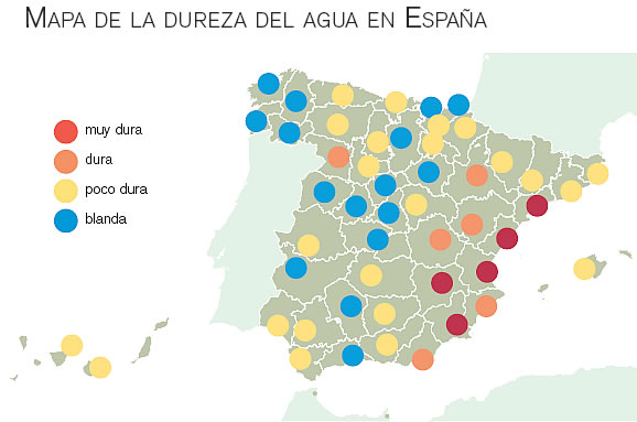 Mapa de la Dureza del Agua