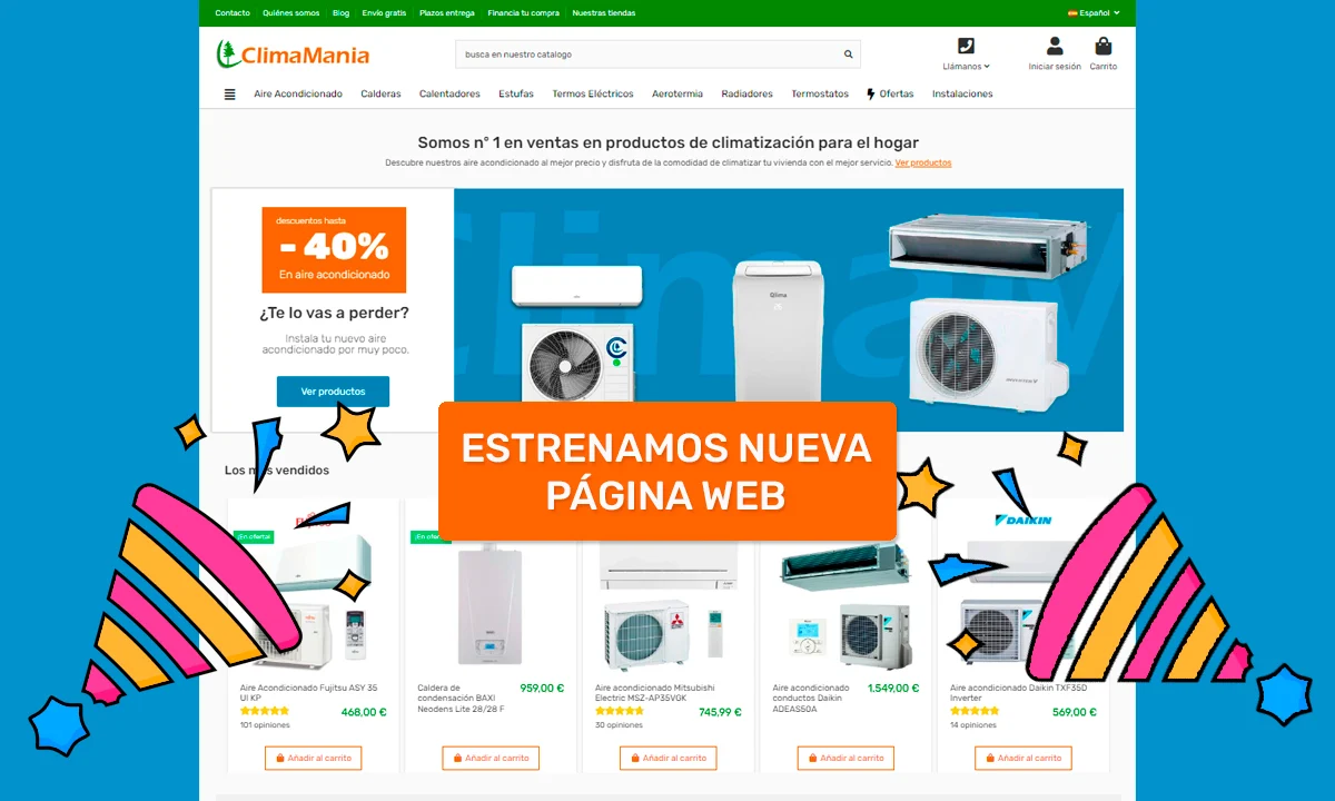 Nueva página web ClimaMania