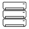 Multi Split Pared 3x1